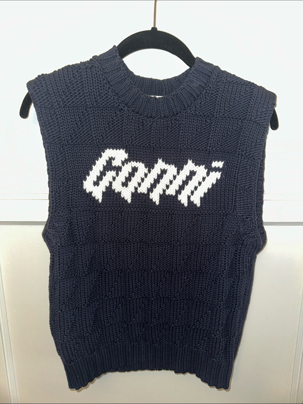 Ganni knit sweater vest